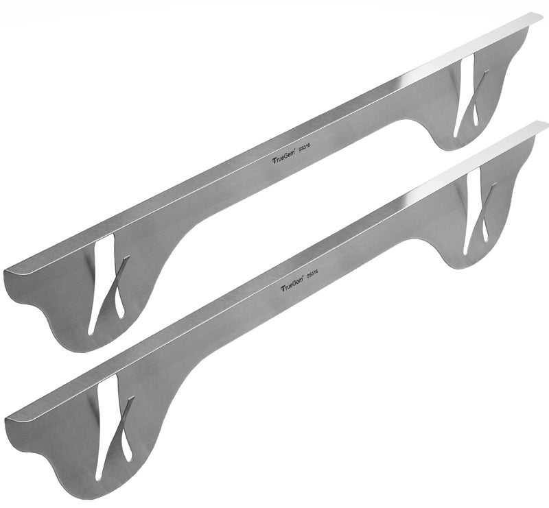 TrueGem Stove Gap Covers - 25.4", 316 Stainless Steel | Oven Side Gap Filler | Range Trim Kit | Guard Between Stove Top & Counter - Image 1